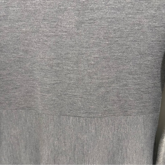 Akris Punto 6 Gray Long Sleeve Git Flare Dress with Ruffle Cuffs - Picture 3 of 7